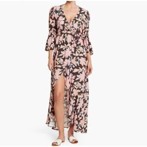 NEW! Maaji Floral High/Low Hem Midi Dress in FLORAL (M)